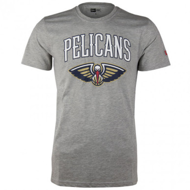 11551102_T-Shirt NBA New Orleans Pelicans New Era Team logo Gris pour Homme