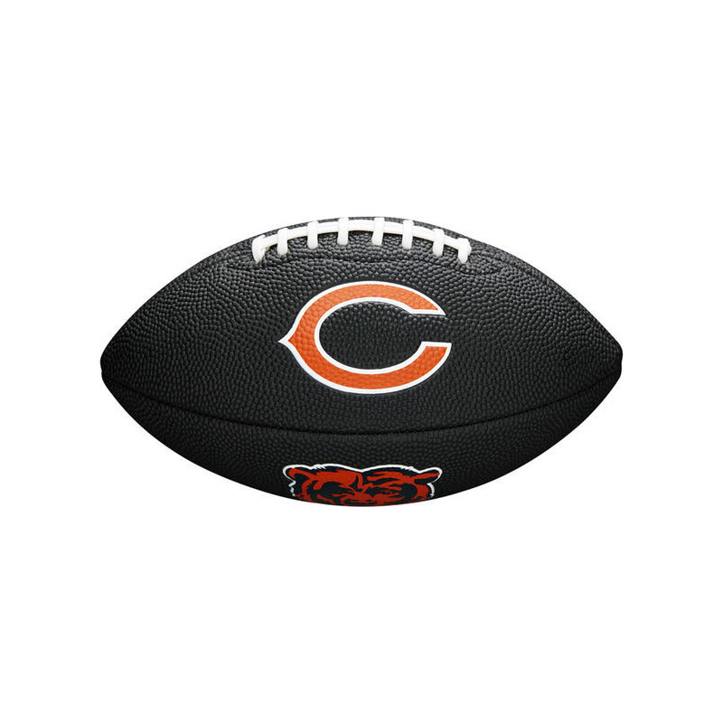 WTF1533BLXBCH_Mini Ballon de Football Américain Wilson Soft touch NFL team logo Chicago Bears Noir