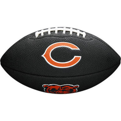 WTF1533BLXBCH_Mini Ballon de Football Américain Wilson Soft touch NFL team logo Chicago Bears Noir