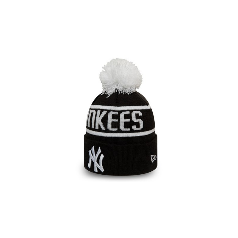 Kid's New Era Bobble Knit MLB New York Yankees Black