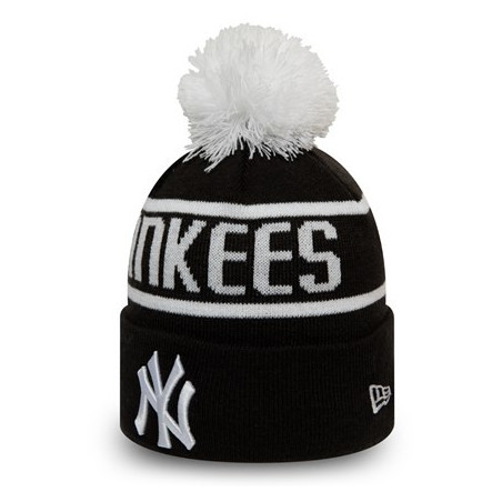 Kid's New Era Bobble Knit MLB New York Yankees Black