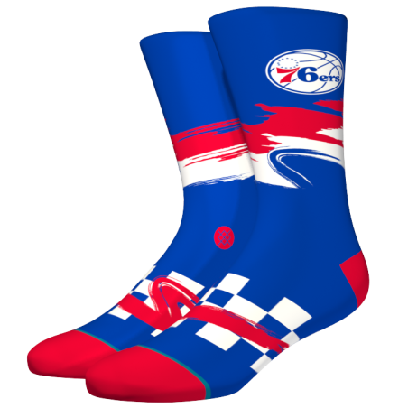 Calcetin NBA Philadelphia 76ers Stance Arena Wave Racer Azul