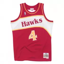 Camiseta NBA Spud Webb Atlanta Hawks 1986-87 Mitchell & Ness Swingman Hardwood Classics Roja