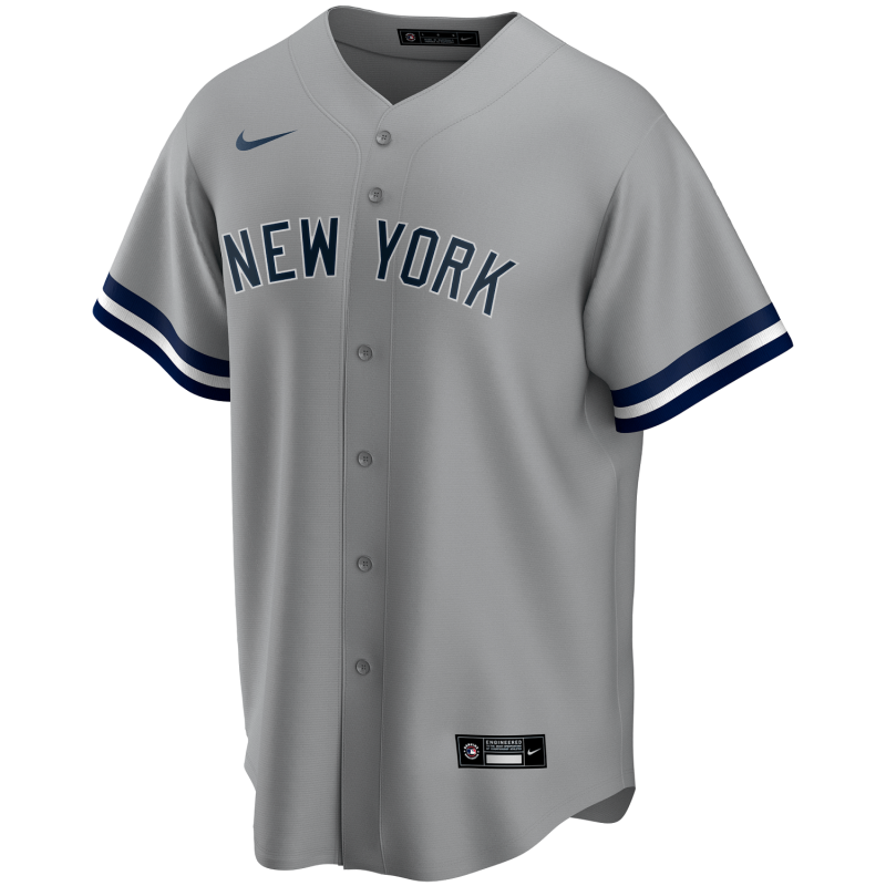 Camiseta de beisbol MLB New-York Yankees Nike Replica Road Gris