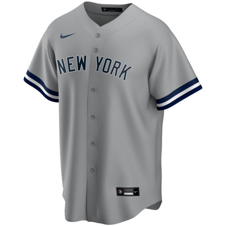 Men's Nike Replica Road MLB jersey New-York Yankees Grey