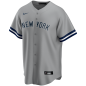 Camiseta de beisbol MLB New-York Yankees Nike Replica Road Gris para Hombre