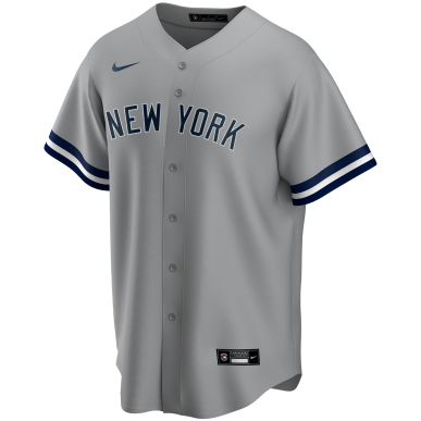 Camiseta de beisbol MLB New-York Yankees Nike Replica Road Gris para Hombre
