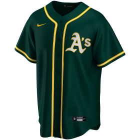 Camiseta de beisbol MLB Oakland Athletics Nike Replica alternate Verde para Hombre