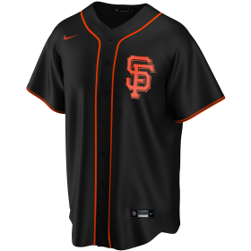 T770-GIBK_Maillot de Baseball MLB San Francisco Giants Nike Replica Alternate Noir pour Homme