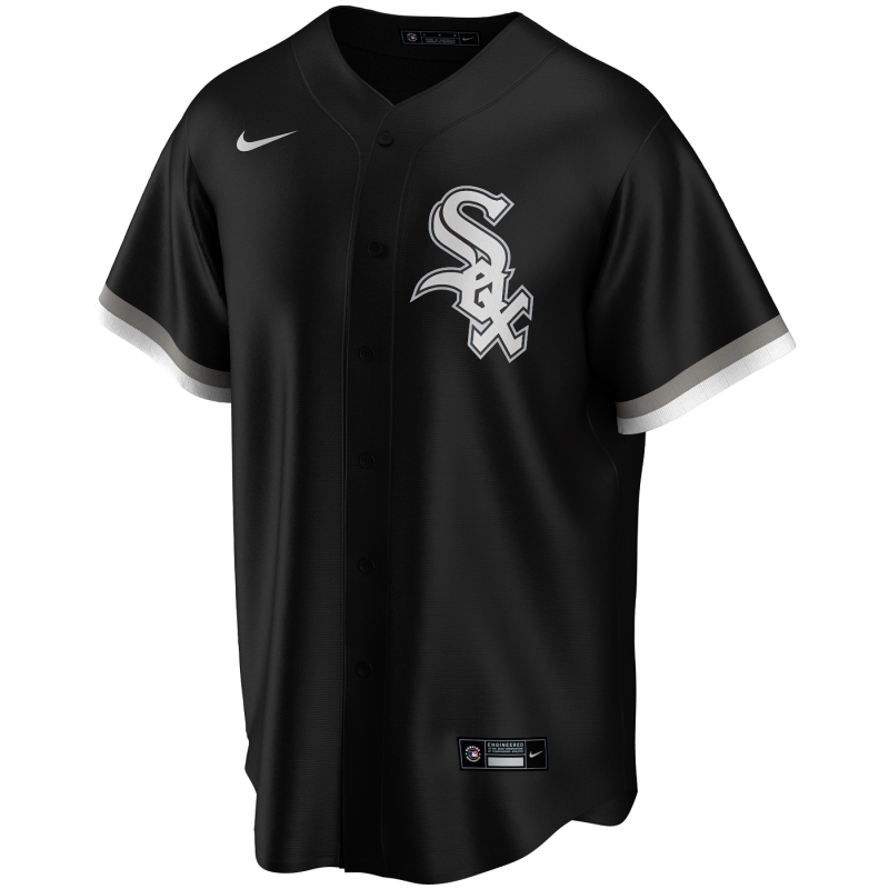 Camiseta de beisbol MLB Chicago White Sox Nike Replica alternate Negro para Hombre