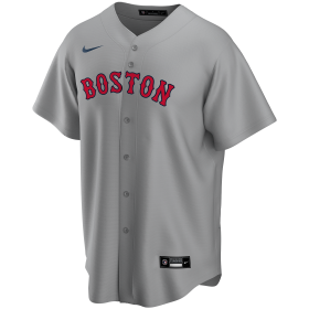 Camiseta de beisbol MLB Boston Red Sox Nike Replica Road Gris para Hombre
