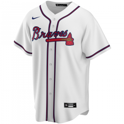 Camiseta de beisbol MLB Atlanta Braves Nike Replica Home Blanco para Hombre