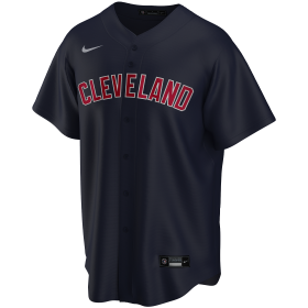T770-IDIZ_Maillot de Baseball MLB Cleveland Indians Nike Replica Alternate Bleu marine pour Homme
