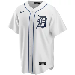 T770-DGW1_Maillot de Baseball MLB Detroit Tigers Nike Replica Home Blanc pour Homme