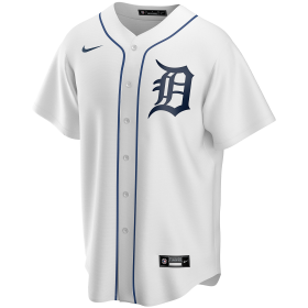 T770-DGW1_Maillot de Baseball MLB Detroit Tigers Nike Replica Home Blanc pour Homme