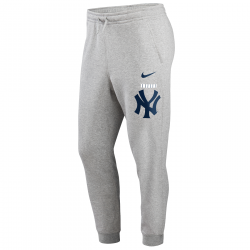 Pantalone MLB New York Yankees Nike Color Bar Club Fleece Gris para hombre