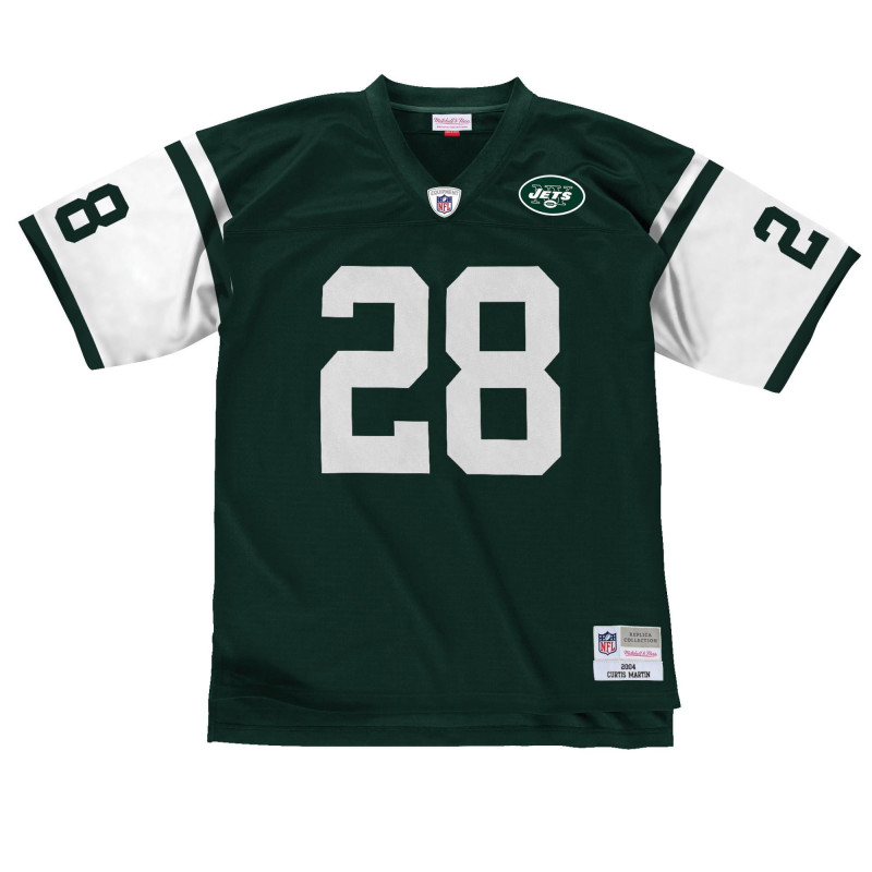 Camiseta NFL Mitchell & Ness Legacy Curtis Martin New York Jets 2004 verde para hombre