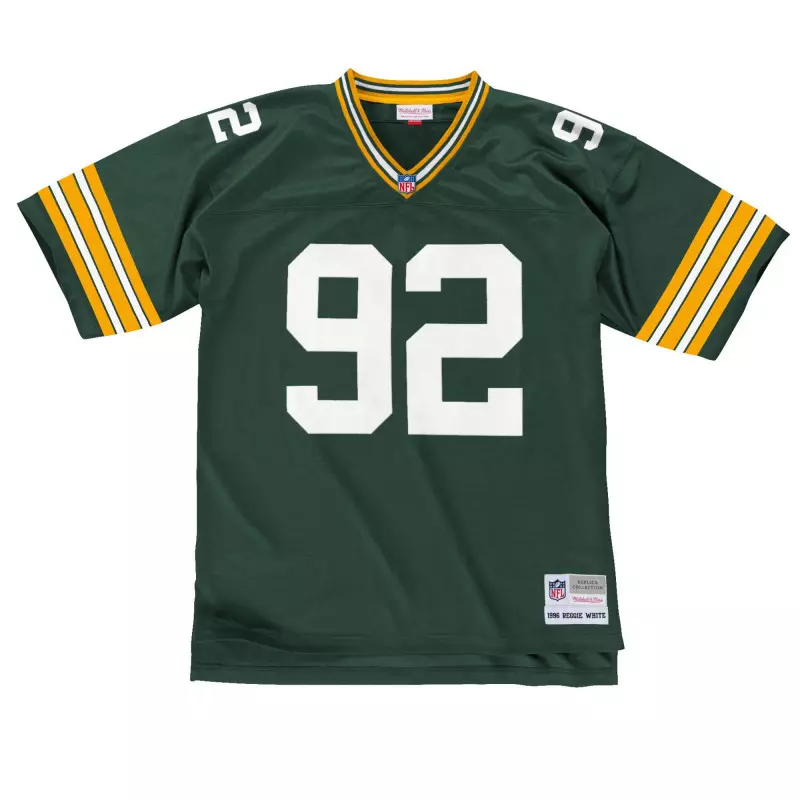Camiseta NFL Mitchell & Ness Legacy Reggie White Greenbay Packers 1996 verde para hombre