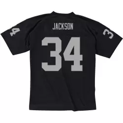 Maillot NFL Bo Jackson Los Angeles Raiders 1988 Mitchell & Ness Legacy Retro Noir pour Homme