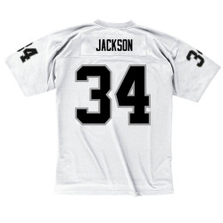 Camiseta NFL Bo Jackson Los Angeles Raiders 1988 Mitchell & Ness Legacy blanco para hombre
