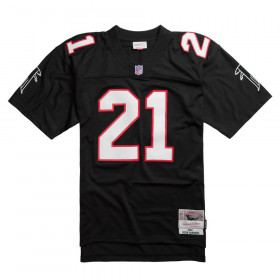 Camiseta NFL Deion Sanders Atlanta Falcons Mitchell & Ness Legacy Negro para hombre