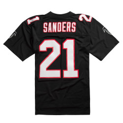 Camiseta NFL Deion Sanders Atlanta Falcons Mitchell & Ness Legacy Negro para hombre