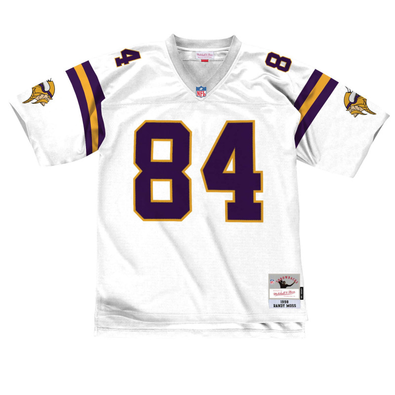 Camiseta NFL Randy Moss Minnesota Vikings 1998 Mitchell & Ness Legacy blanco para hombre