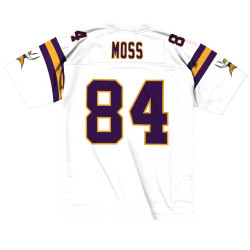 Maillot NFL Randy Moss Minnesota Vikings 1998 Mitchell & Ness Legacy Retro Blanc pour Homme