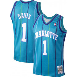 Camiseta NBA Baron Davis Charlotte Hornets 1999-00 Mitchell & ness Hardwood Classic swingman azul