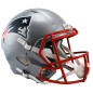 Casque de Football Americain NFL New England Patriots Riddell Replica Gris