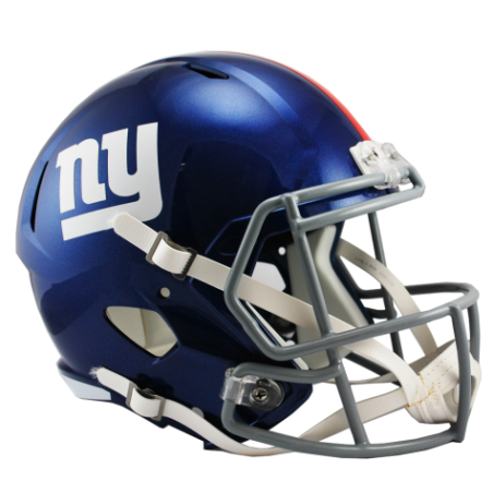 Casco de futbol NFL New York Giants Riddell Replica Azul