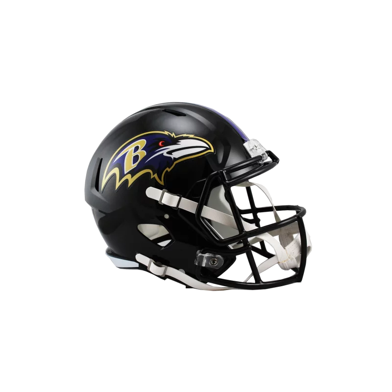 Casque de Football Americain NFL Baltimore Ravens Riddell Replica Noir