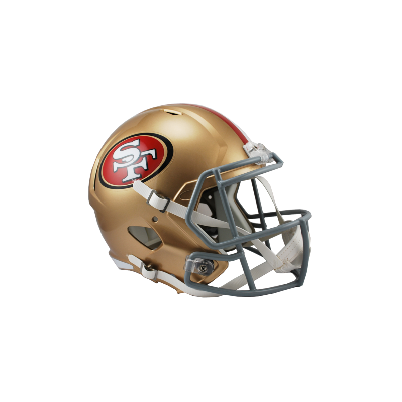 Casque de Football Americain NFL San Francisco 49ers Riddell Replica Or
