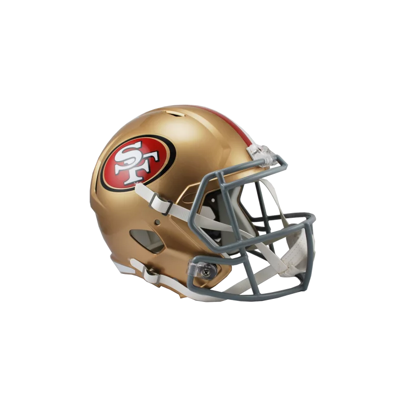 Casque de Football Americain NFL San Francisco 49ers Riddell Replica Or