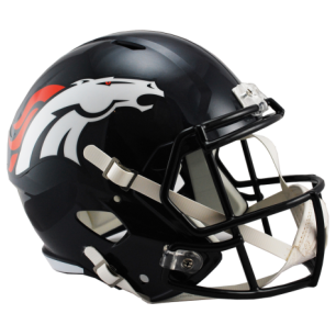 Casque de Football Americain NFL Denver Broncos Riddell Replica Noir