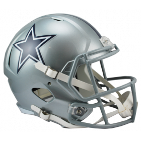 Casco de Futbol NFL Dallas Cowboys Riddell Replica Gris