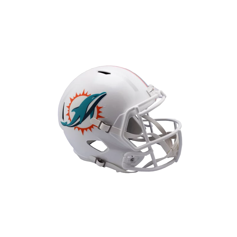 Casque de Football Americain NFL Miami Dolphins Riddell Replica Blanc