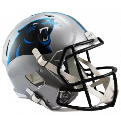 Casco de Futbol NFL Carolina Panthers Riddell Replica Gris
