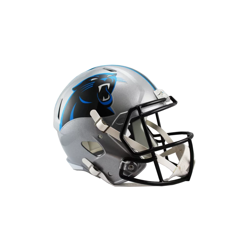Casco de Futbol NFL Carolina Panthers Riddell Replica Gris
