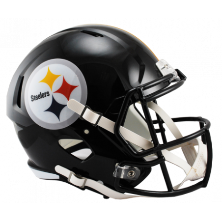 Casque de Football Americain NFL Pittsburgh Steelers Riddell Replica Noir