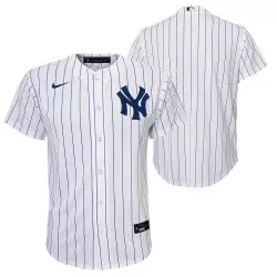 Camiseta de Béisbol MLB New York Yankees Nike Réplica Home Blanca para Niños