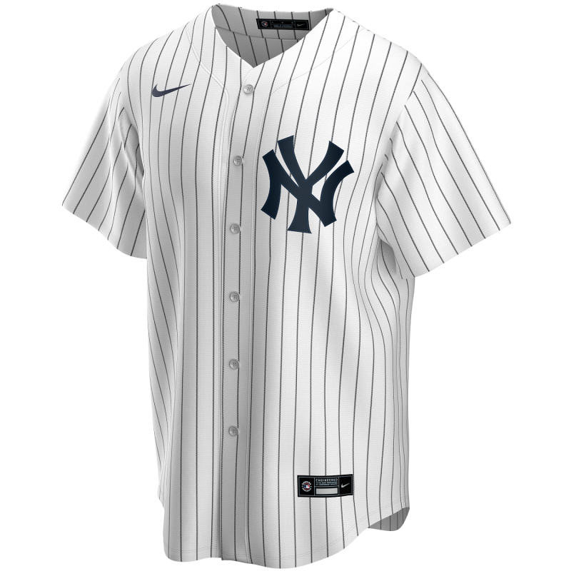 Contribución rueda mercado Camiseta de beisbol MLB New-York Yankees Nike Replica Home Blanco para nino