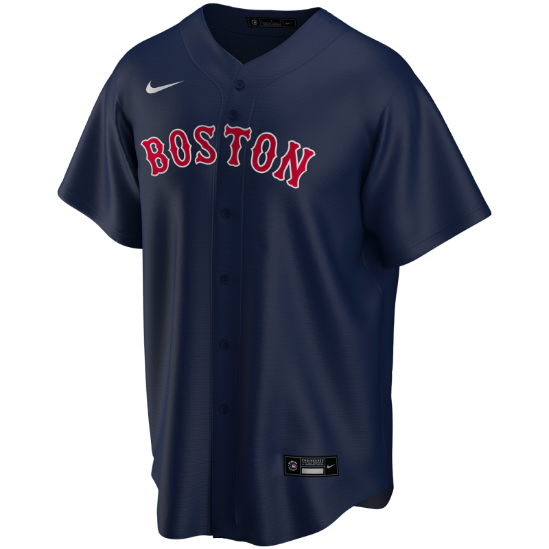 Camiseta de beisbol MLB Boston Red Sox Nike Replica Home Azul para nino