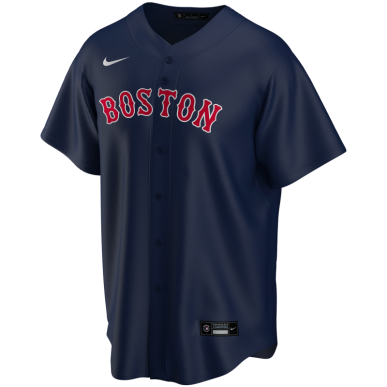 EZ3T1ZWAB-BOS_Maillot de Baseball MLB Boston Red Sox Nike Replica Home Bleu marine pour Enfant
