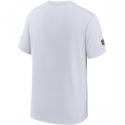 T-Shirt NFL New England Patriots Nike Dri-Fit Cotton Football All Blanco