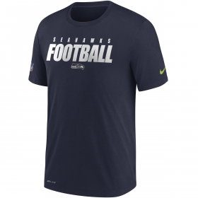 T-Shirt NFL Seattle Seahawks Nike Dri-Fit Cotton Football All Azul