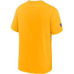 T-Shirt NFL Pittsburgh Steelers Nike Dri-Fit Cotton Football All Jaune
