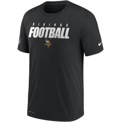 T-Shirt NFL Minnesota Vikings Nike Dri-Fit Cotton Football All Negro