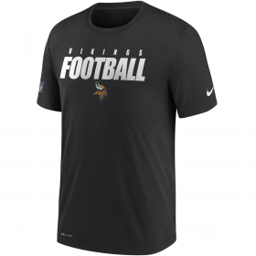 NKCG-00A-VIKINGS_T-Shirt NFL Minnesota Vikings Nike Dri-Fit Cotton Football All Noir