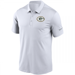 Polo NFL Greenbay Packers Nike Team Logo Franchise Blanco